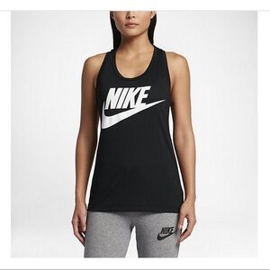 NWT Black NIKE muscle Tee Athletic Gym Work out Tank Top